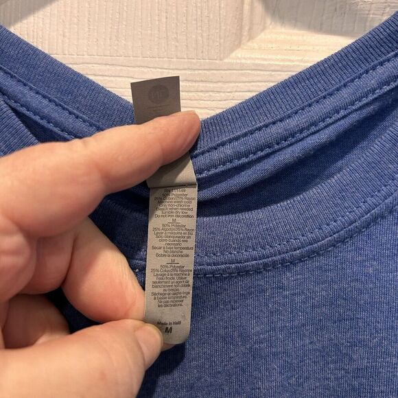 Friends TV Show Quotes Women's Blue T Shirt Size Medium Next Level Apparel - Picture 5 of 5